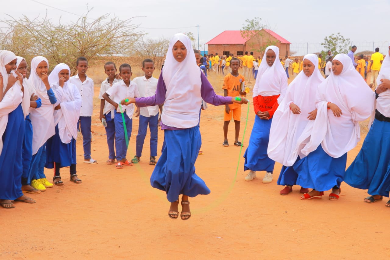 Girls Skipping